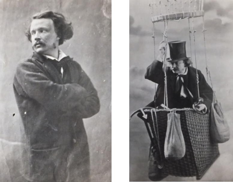 Deux autoportraits de Nadar issus des archives de l’association des Ingénieurs civils des Mines de Saint-Étienne.