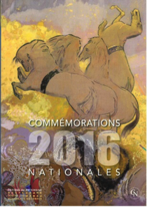 Couverture du recueil des Commémorations nationales 2016, disponible en librairie