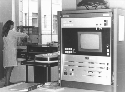 Les premiers pas de l’informatique à l’École des Mines, 1970 © EMSE