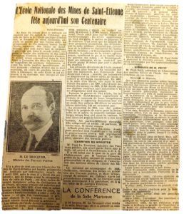 Article de « La Loire » du 8 mai 1921 © Archives municipales de Saint-Étienne