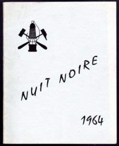 Dernière édition de La Nuit Noire, hors-série de « La Mine noire », 1964 © Ecole des Mines de Paris