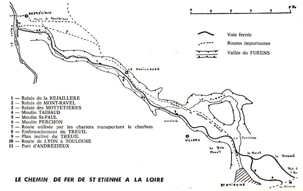 Tracé du chemin de fer Andrézieux – Saint-Etienne, In Bulletin du Centre d’Histoire régionale de l’Université de Saint-Étienne No 1 (1978)