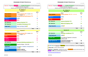 Programme d'études type AST ou AL.