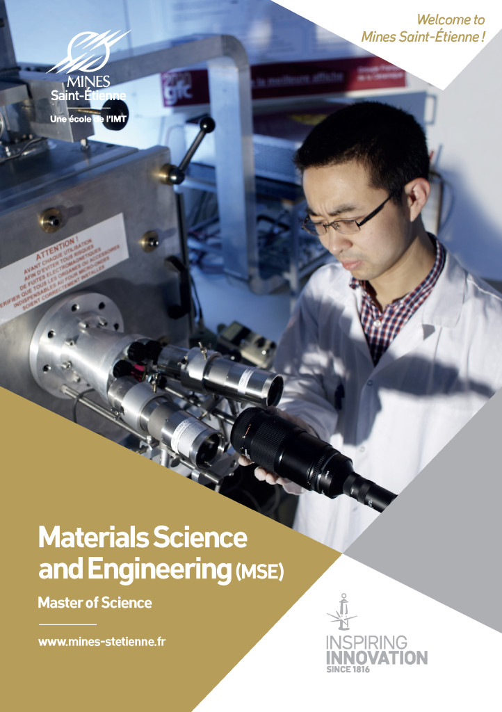 MSc Materials Science and Engineering (MSE) MINES SaintÉtienne