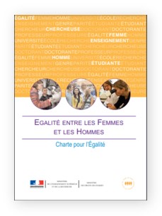 Page de couverture de la Charte sur l'Égalité entre les Hommes et les Femmes.