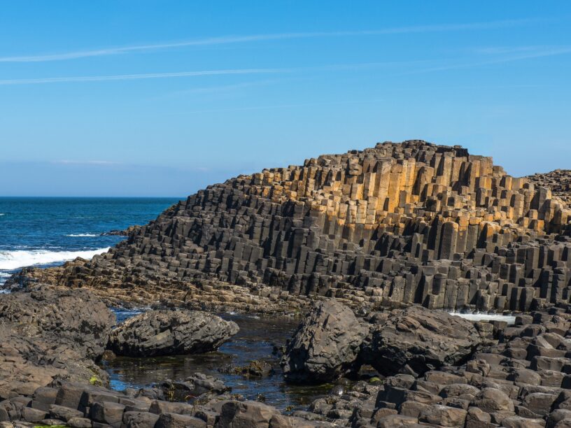 Basalt columns at the Giant's Causeway, Northern Ireland. Shawn Harquail, Flickr, CC BY-NC