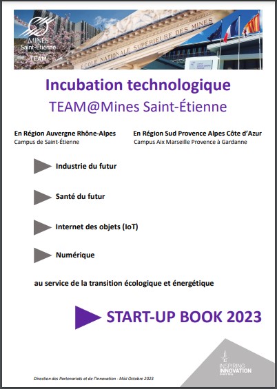 Page de garde et lien vers la Rapport 2023 de l'Incubateur TEAM@Mines