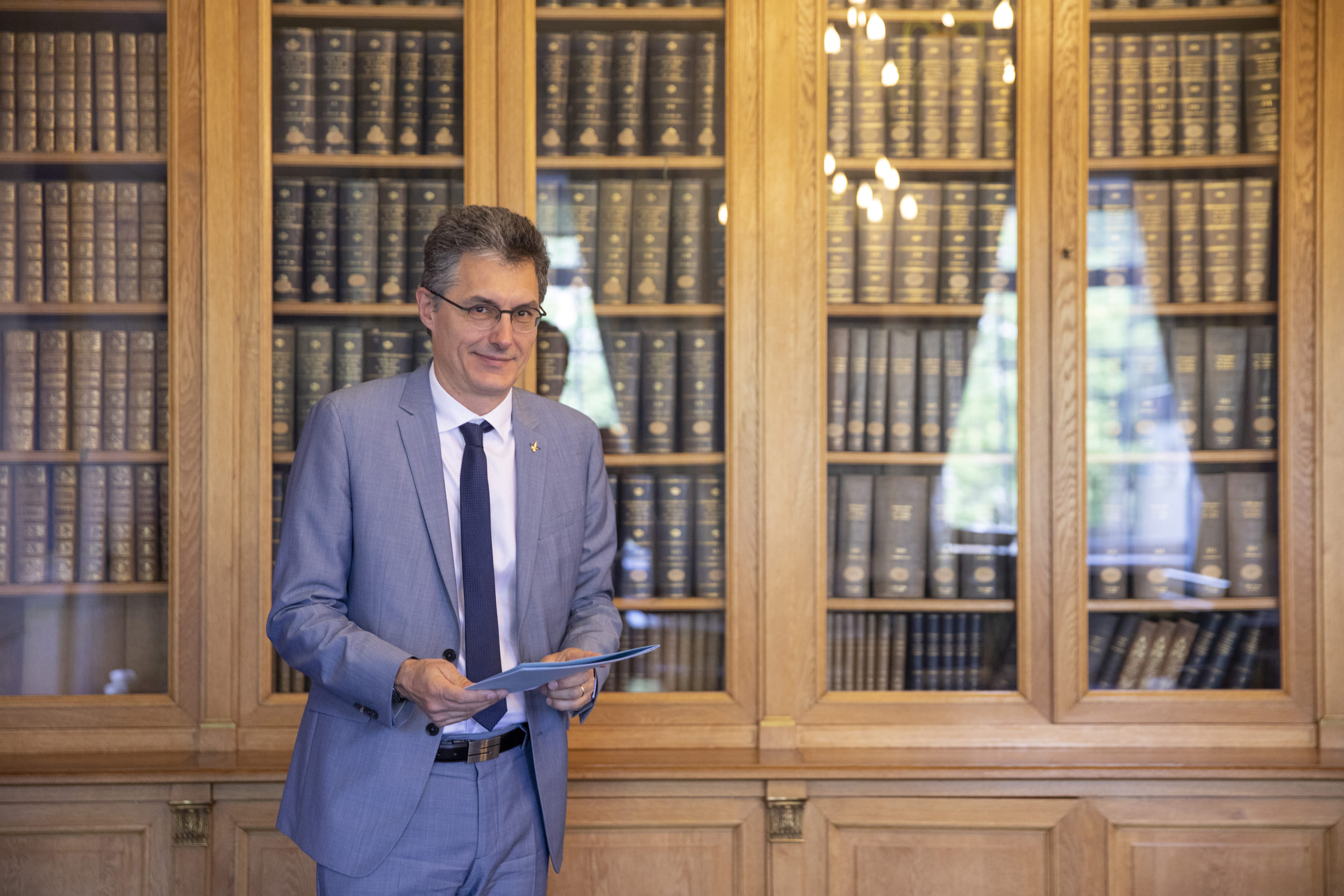 Jacques Fayolle, Director of the School, in the Council Room.