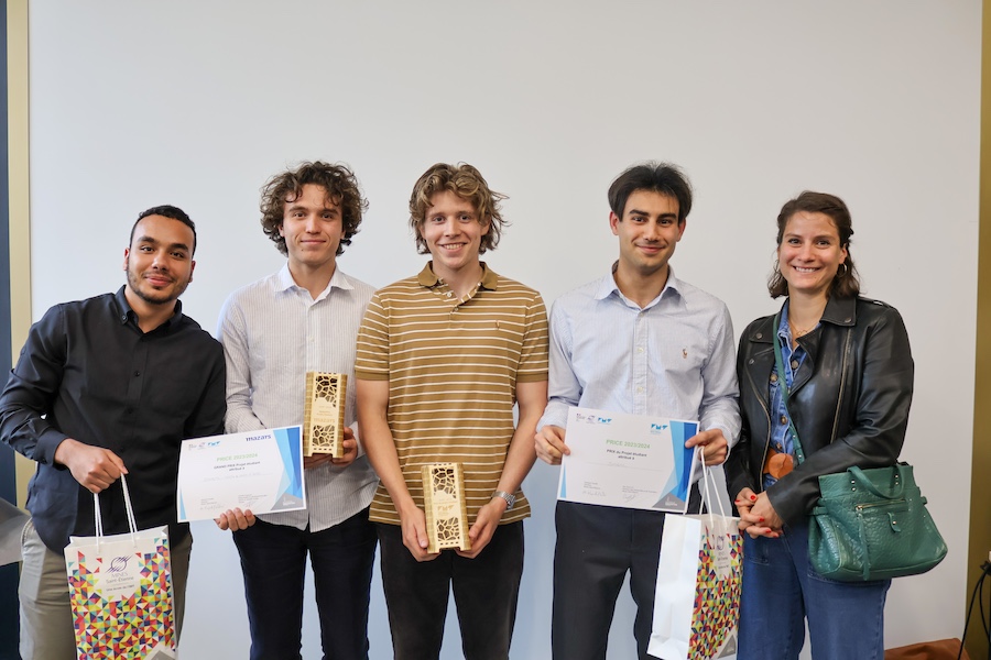 SOGOL project winners holding their PRICE 2024 certificates and trophies