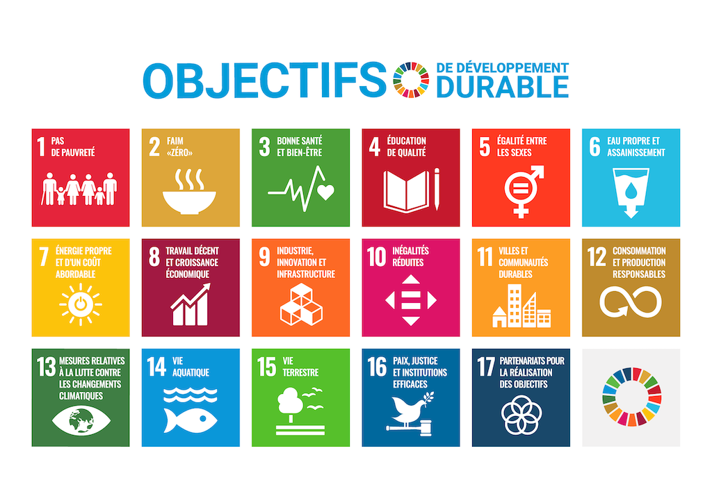 Poster des Objectifs de Développement Durable (ODD)