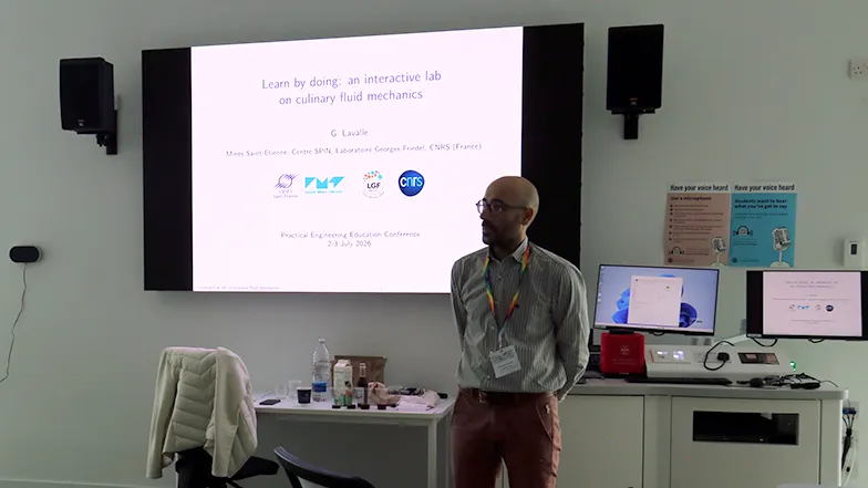 From cocktail making to practical engineering: Gianluca Lavalle at the PEE26 conference